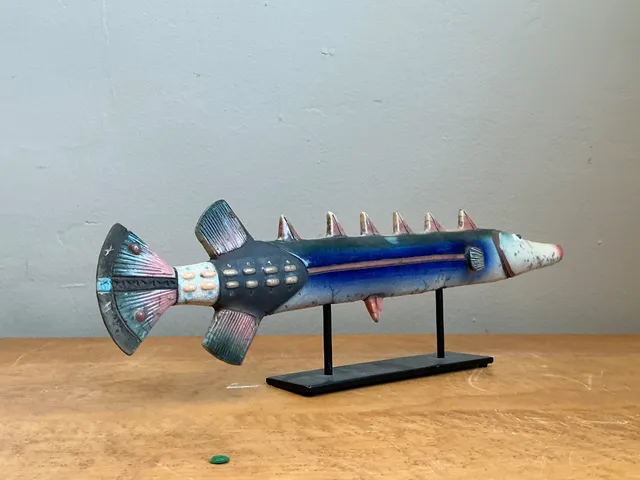 Vintage Ceramic Fish Sculpture — additional photo 4