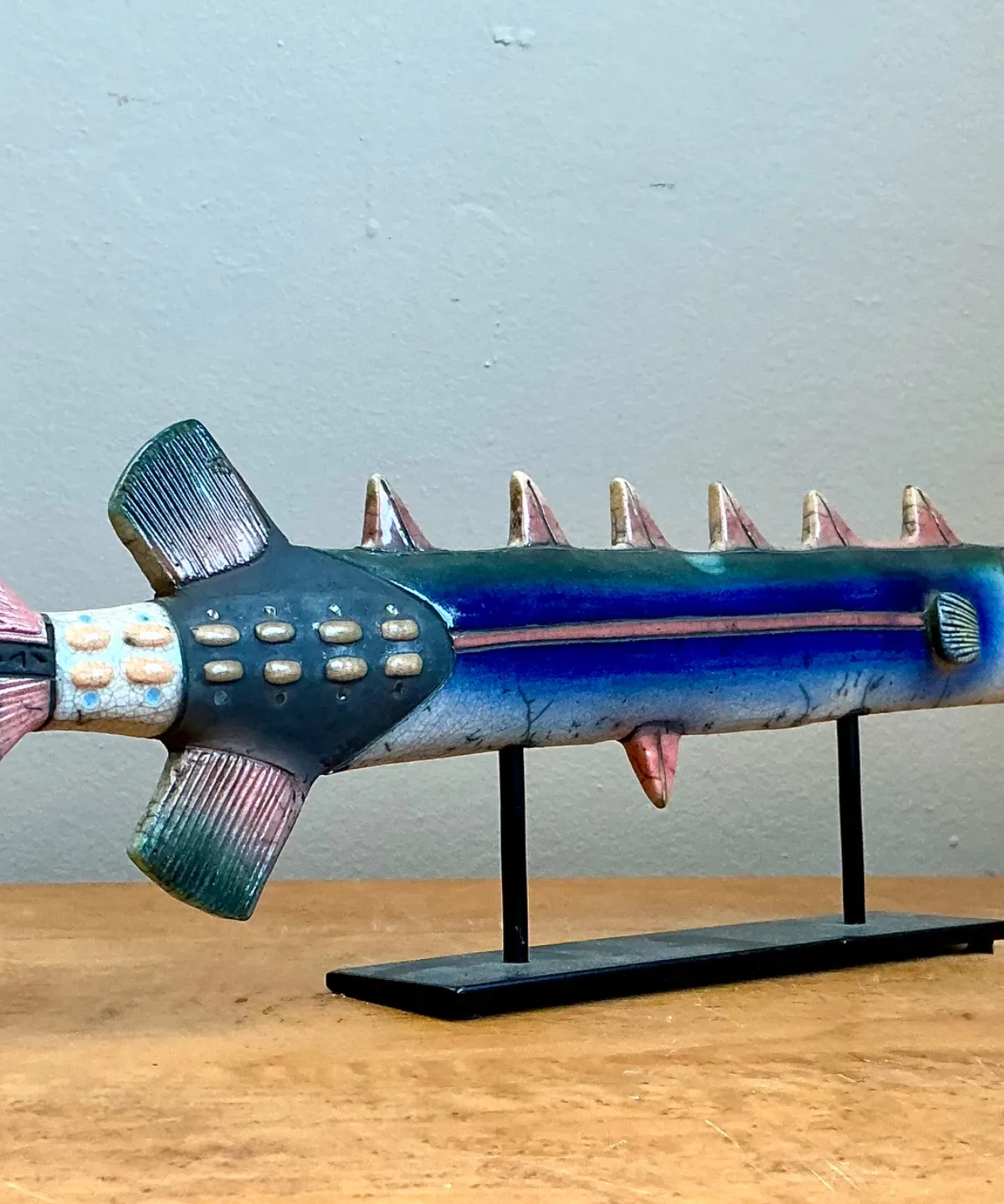 Vintage Ceramic Fish Sculpture — additional photo 6