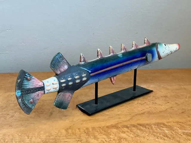 Vintage Ceramic Fish Sculpture — additional photo 3