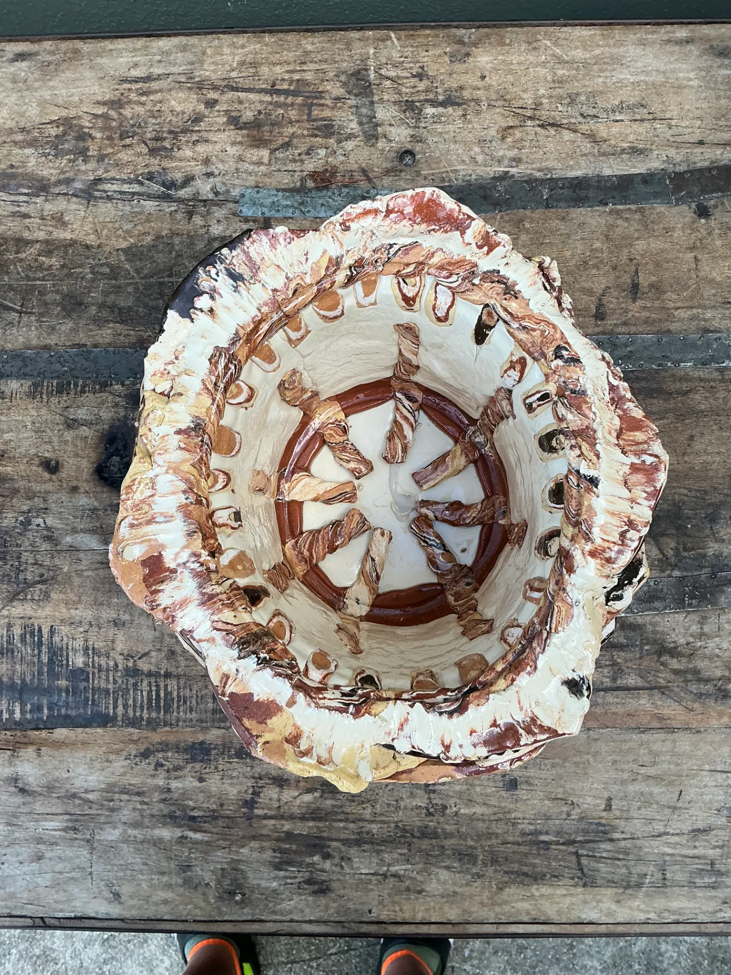 Vintage Sculptural Ceramic Planter — additional photo 5