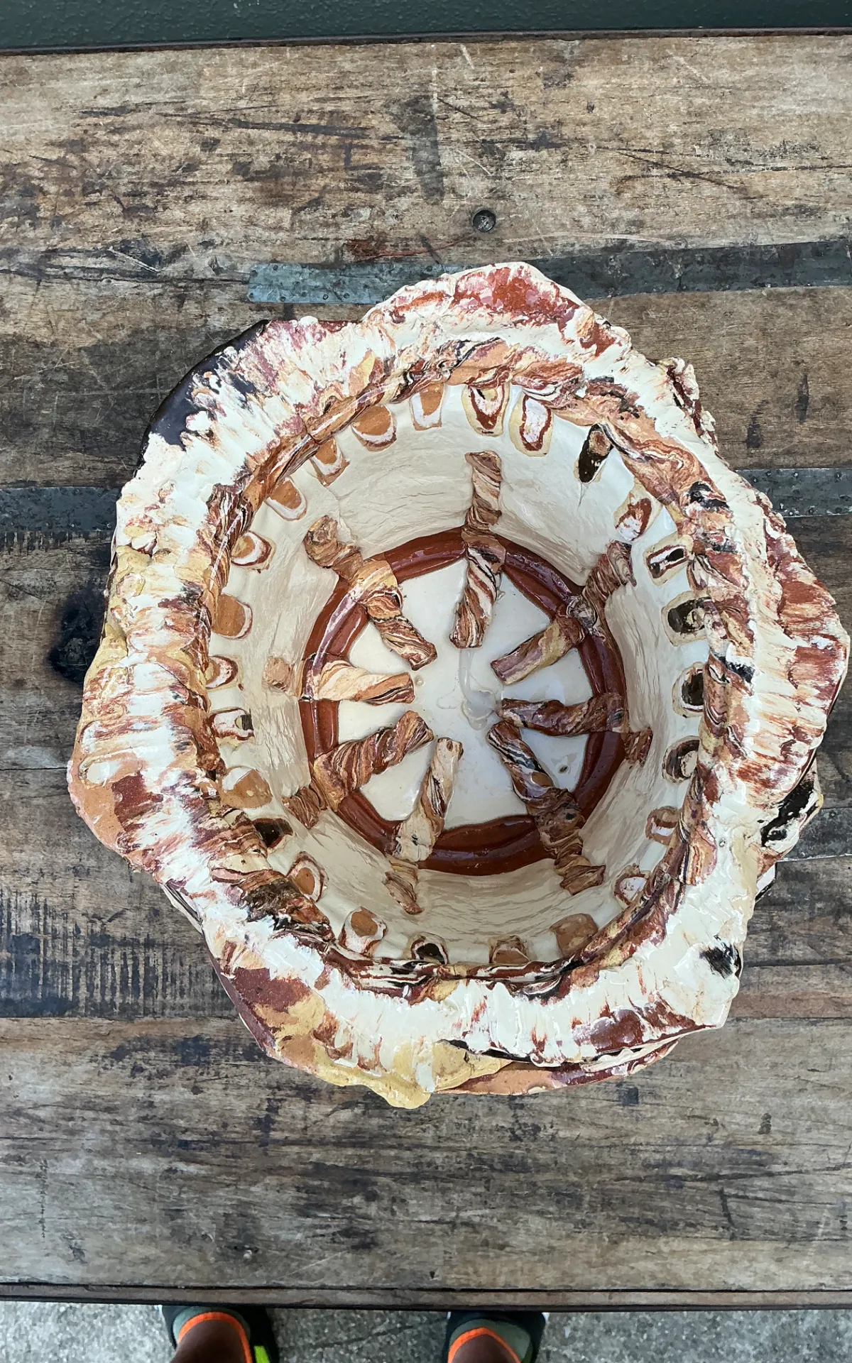 Vintage Sculptural Ceramic Planter — additional photo 5