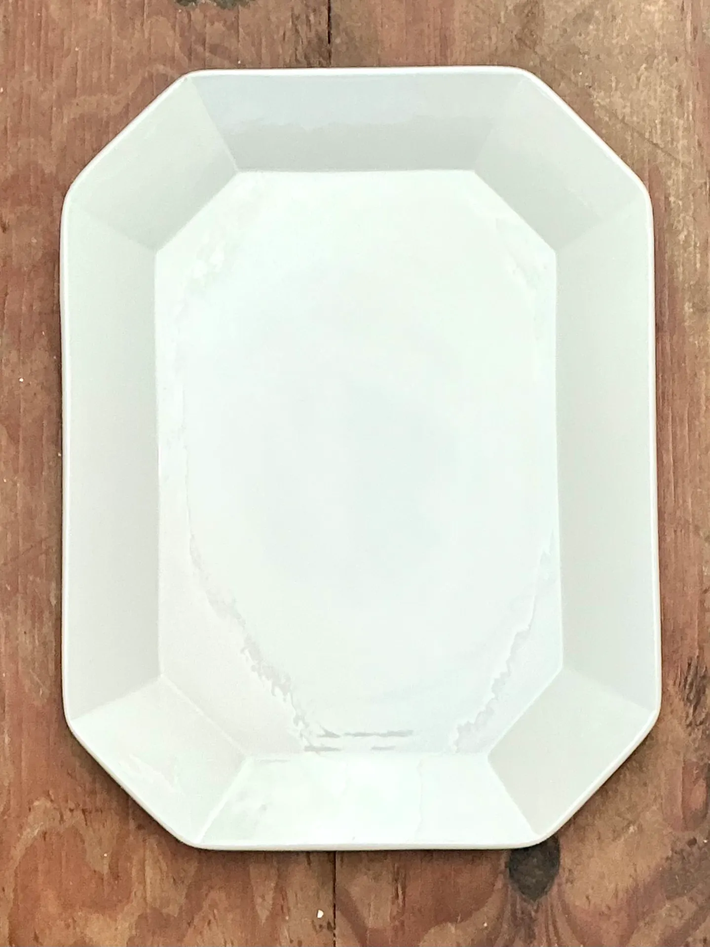 Vintage White Ceramic Serving Platter — additional photo 4