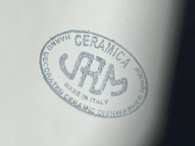 Vintage White Ceramic Serving Platter — additional photo 6