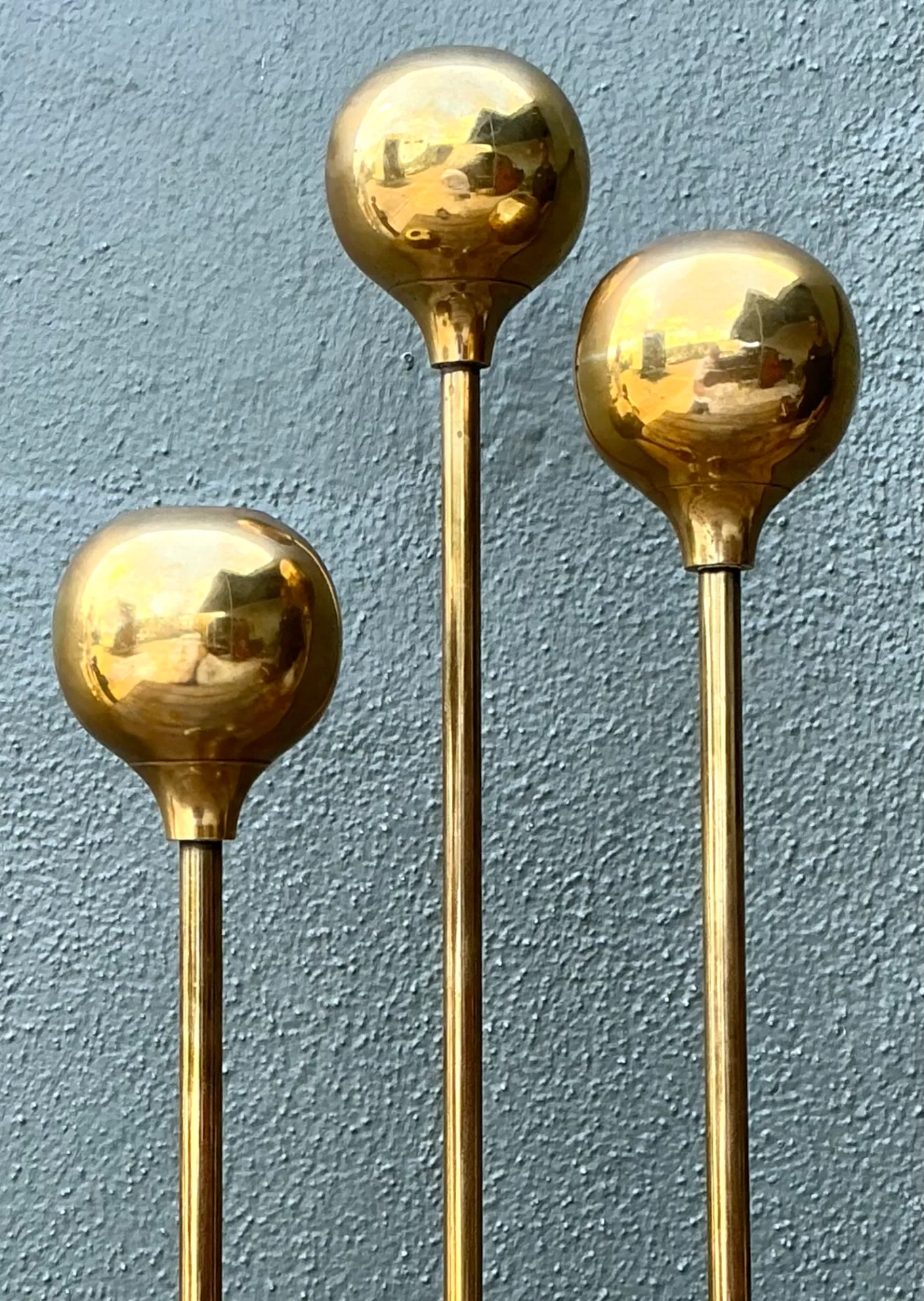 Vintage Brass Candle Holders - Set of Three — additional photo 3