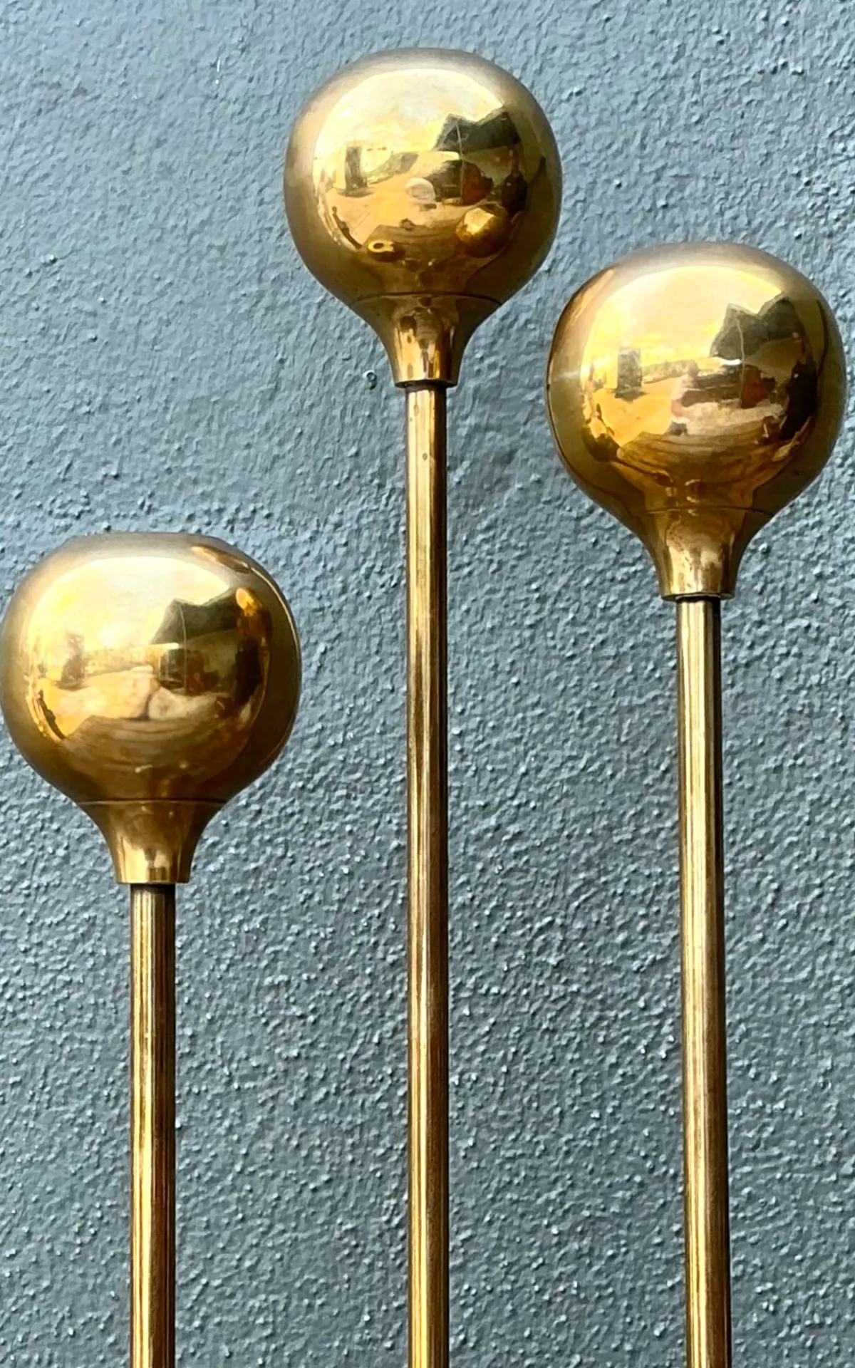 Vintage Brass Candle Holders - Set of Three — additional photo 3