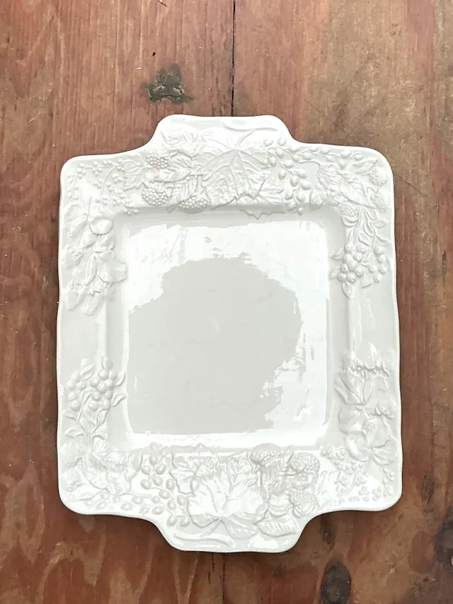 Vintage Italian Embossed Ceramic Tray — additional photo 6