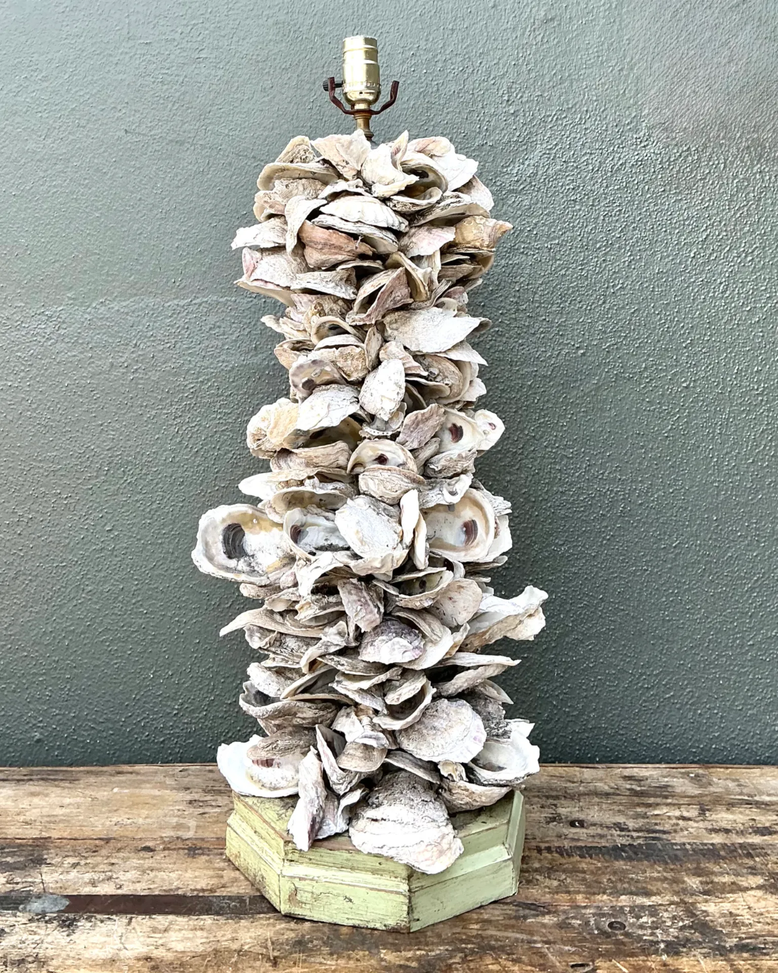 Vintage Oyster Shell Table Lamp — additional photo 4