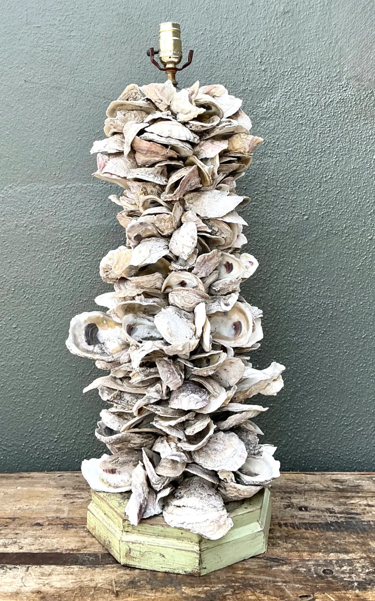 Vintage Oyster Shell Table Lamp — additional photo 4