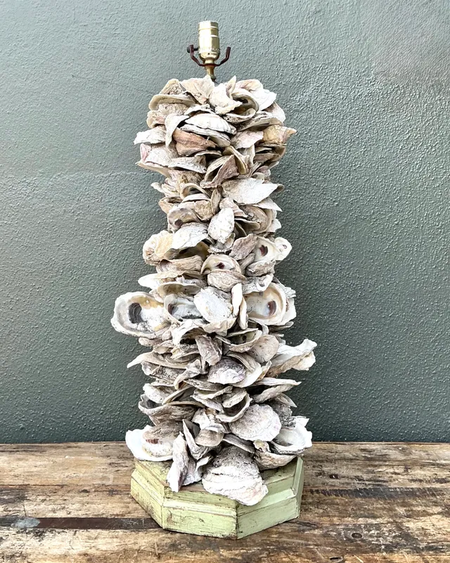 Vintage Oyster Shell Table Lamp — additional photo 4
