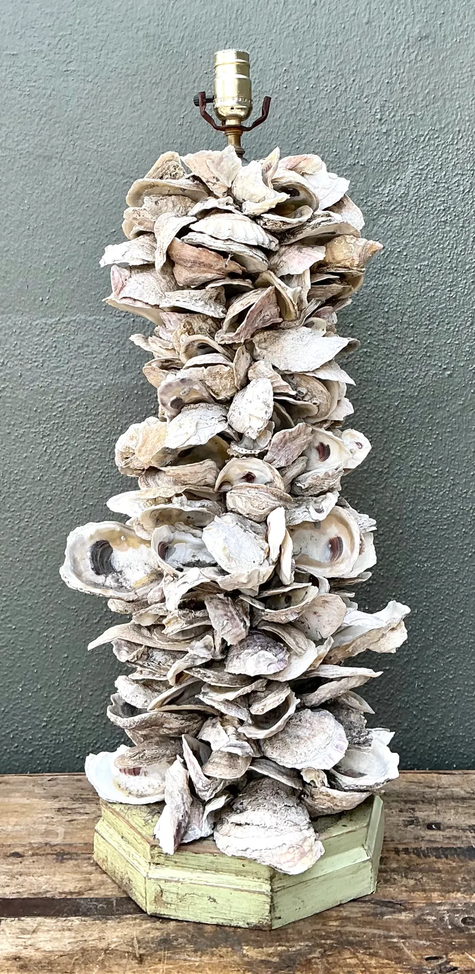 Vintage Oyster Shell Table Lamp — additional photo 8