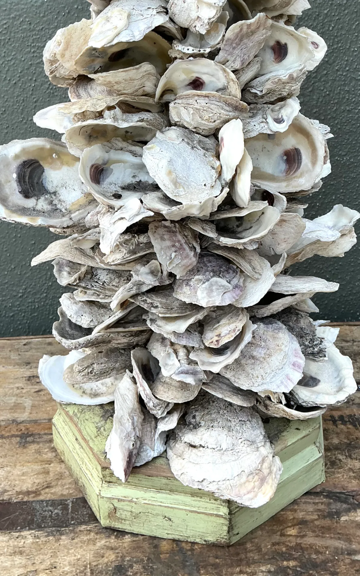 Vintage Oyster Shell Table Lamp