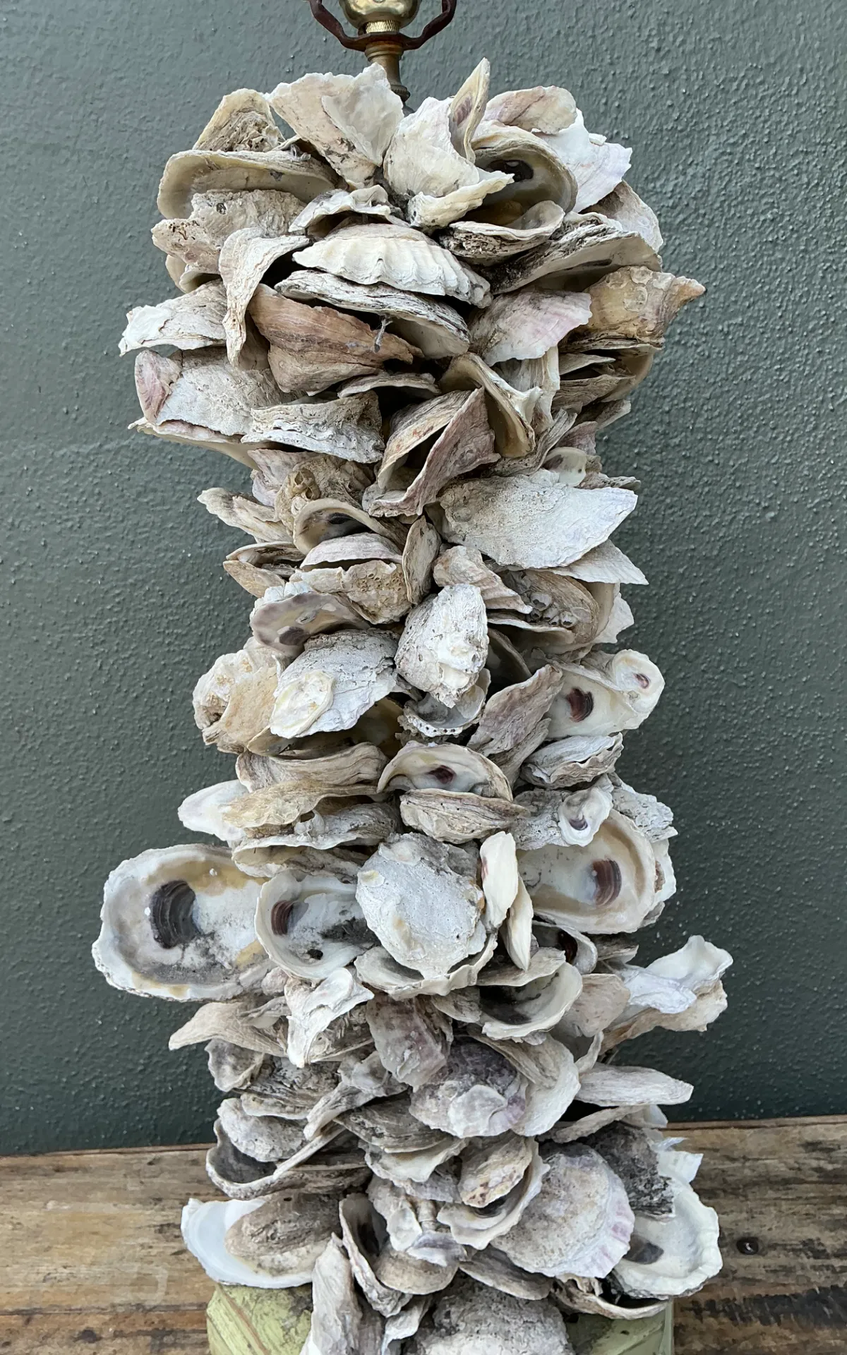 Vintage Oyster Shell Table Lamp — additional photo 3