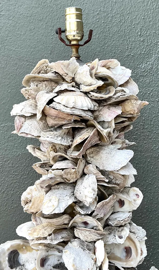 Vintage Oyster Shell Table Lamp — additional photo 5