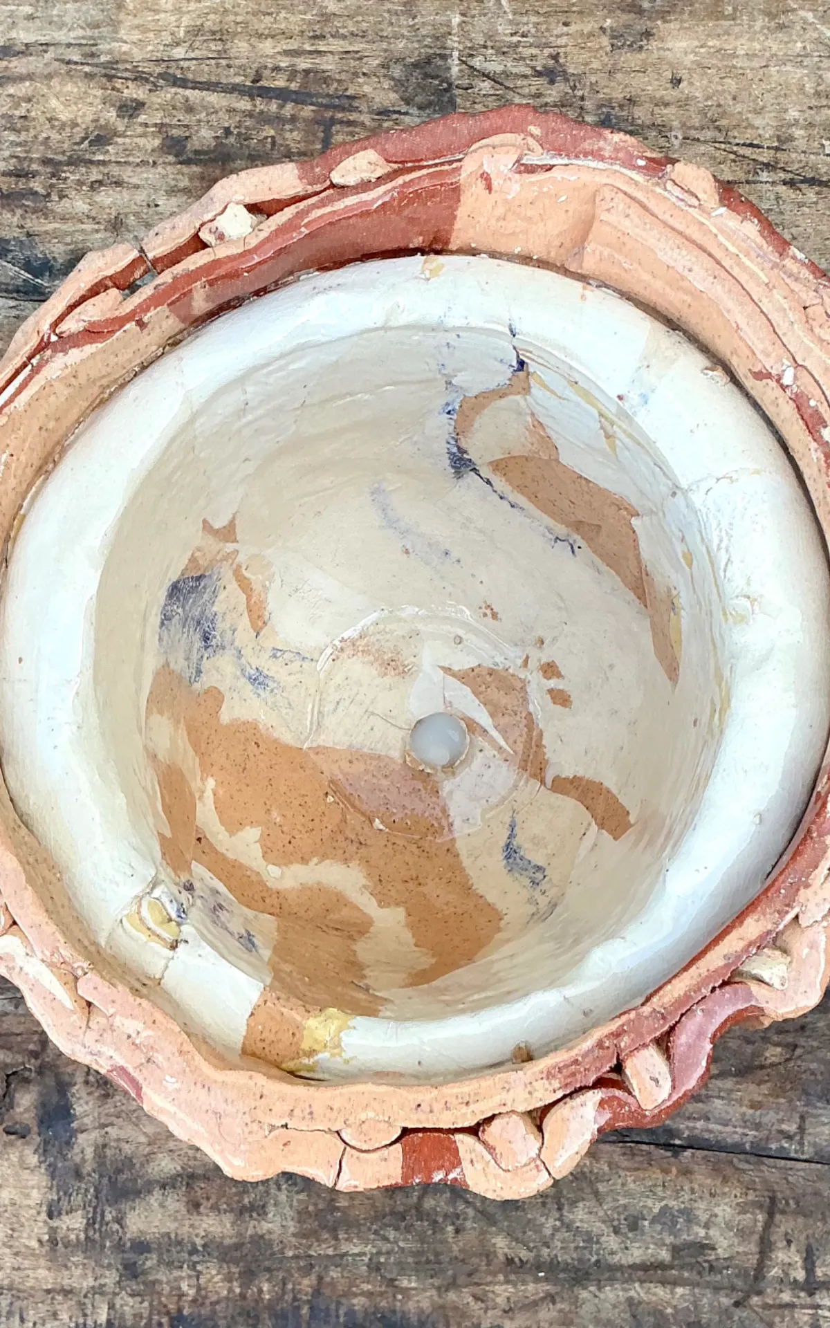 Vintage Sculptural Ceramic Basket Planter — additional photo 4