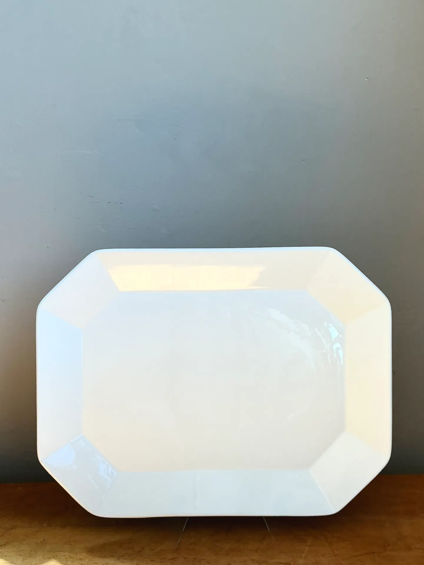Vintage White Ceramic Serving Platter — additional photo 7
