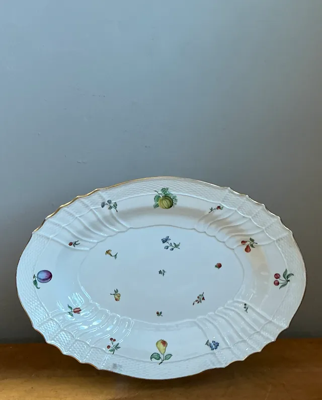 Vintage Richard Ginori Fruit Motif Ceramic Platter — additional photo 1
