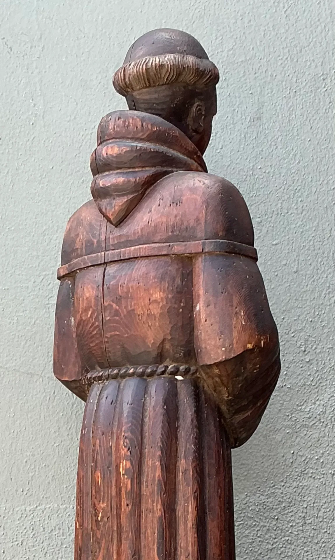 Vintage Handcrafted Wood St Francis Of Assisi Statue — additional photo 5