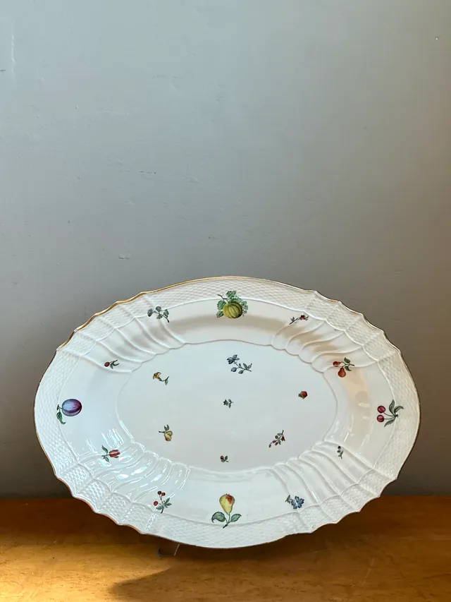 Vintage Richard Ginori Fruit Motif Ceramic Platter — additional photo 3