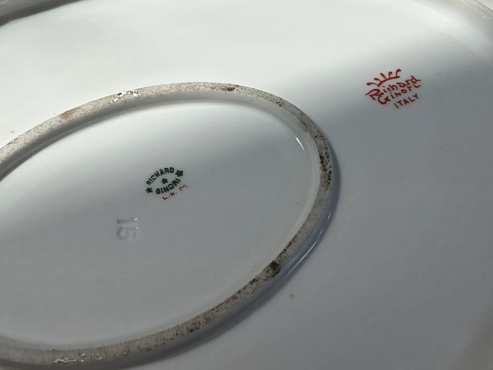 Vintage Richard Ginori Fruit Motif Ceramic Platter — additional photo 6