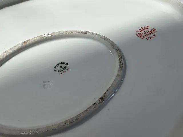 Vintage Richard Ginori Fruit Motif Ceramic Platter — additional photo 6