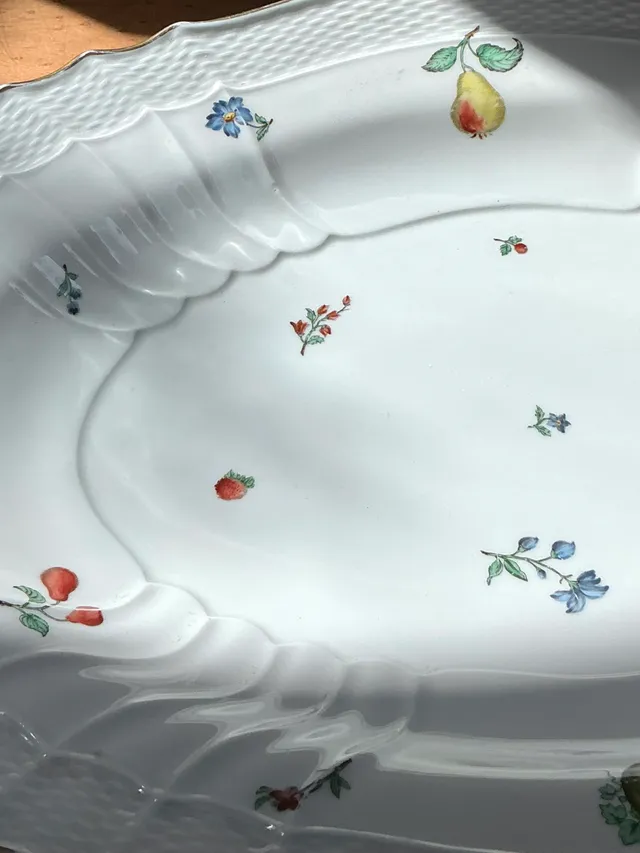 Vintage Richard Ginori Italian Floral and Fruit Porcelain Plates - Set Of 4 — additional photo 6