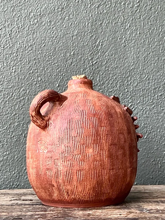 Vintage Handcrafted Ceramic Owl Jug — additional photo 8
