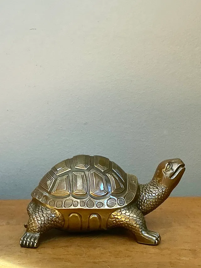 Vintage Burnished Brass Turtle — additional photo 4