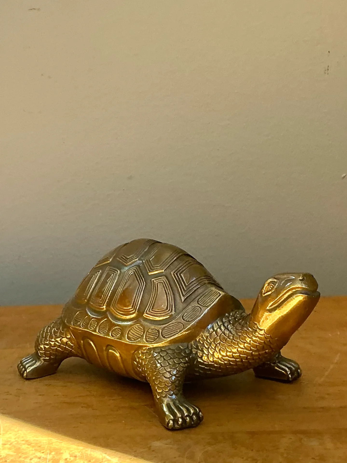 Vintage Burnished Brass Turtle — additional photo 3