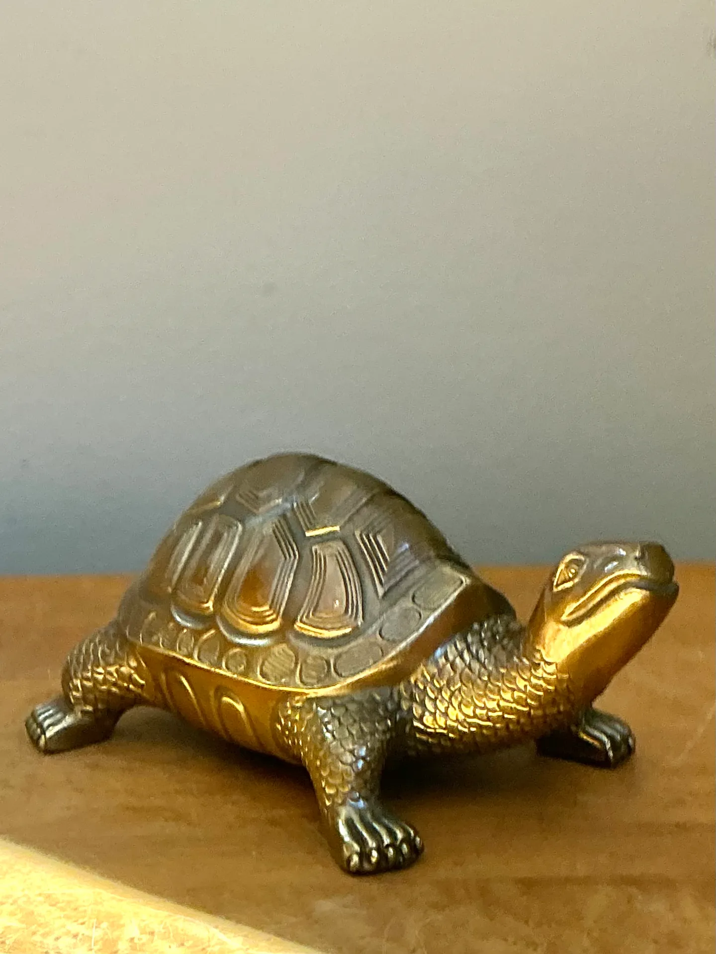 Vintage Burnished Brass Turtle — additional photo 2