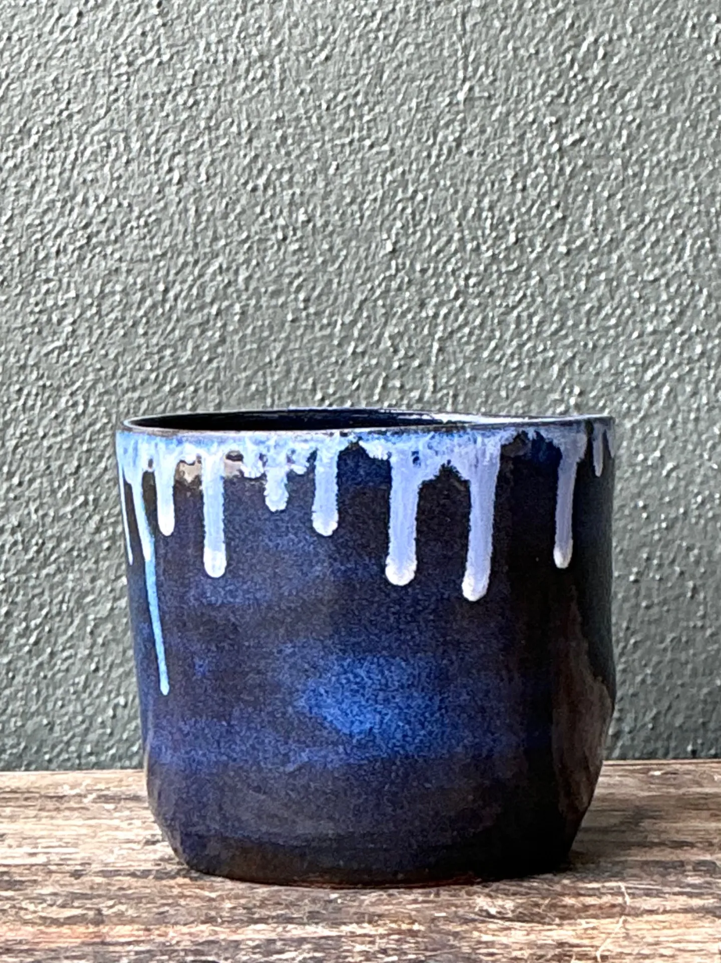 Vintage Drip Glaze Ceramic Face Planter — additional photo 6