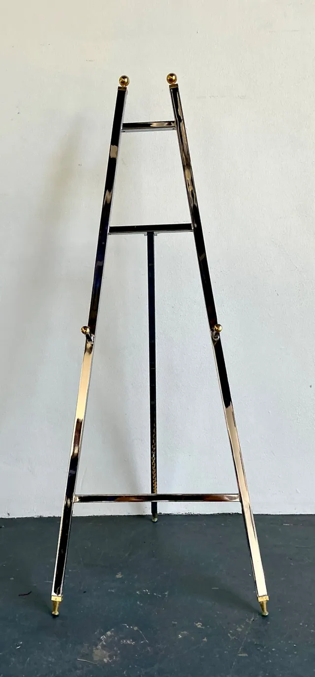 Vintage Chrome and Brass Easel — additional photo 6