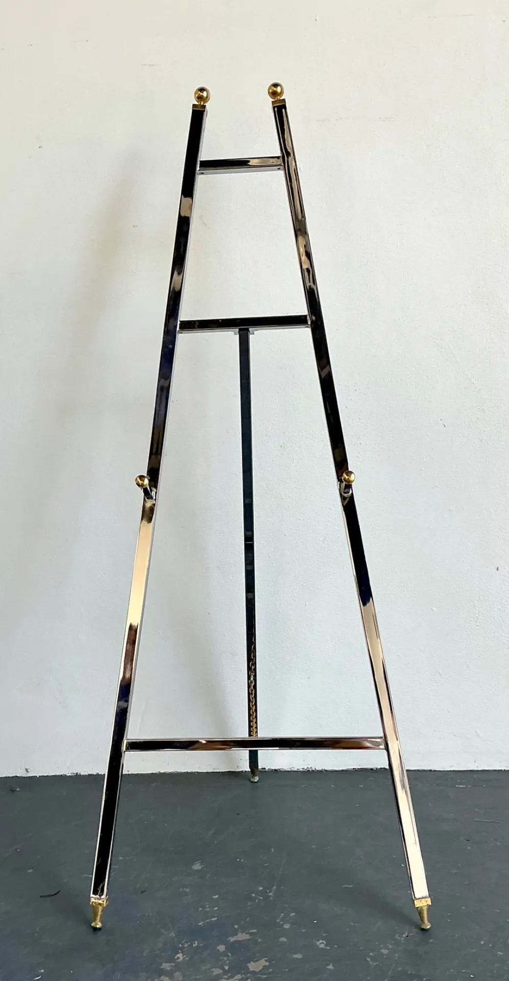 Vintage Chrome and Brass Easel — additional photo 2