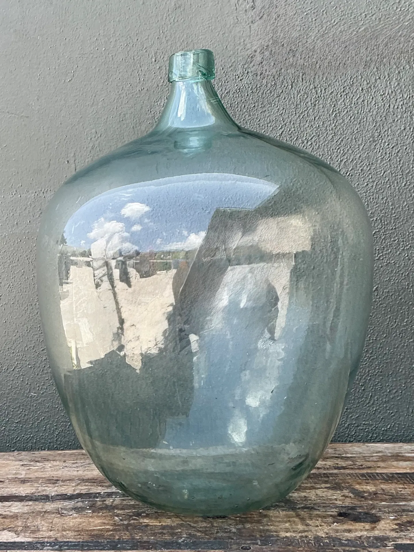 Vintage Monumental Glass Demijohn Bottle — additional photo 2