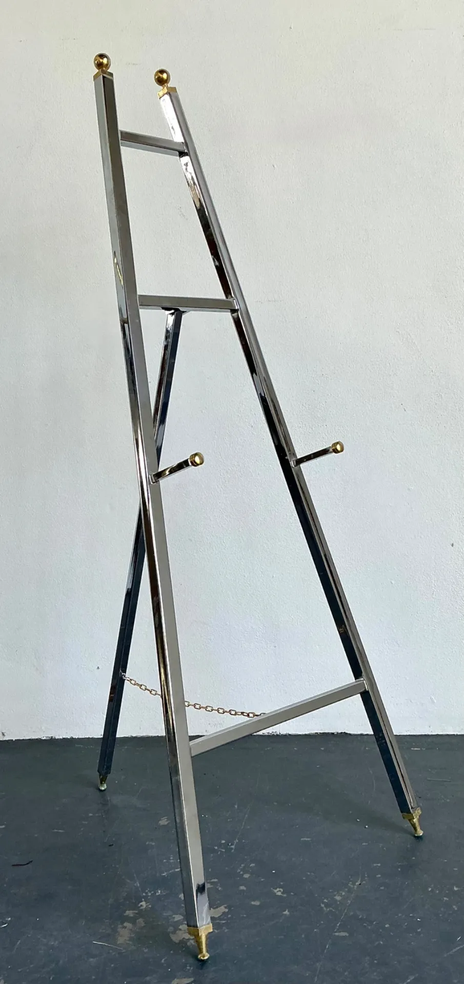 Vintage Chrome and Brass Easel — additional photo 8