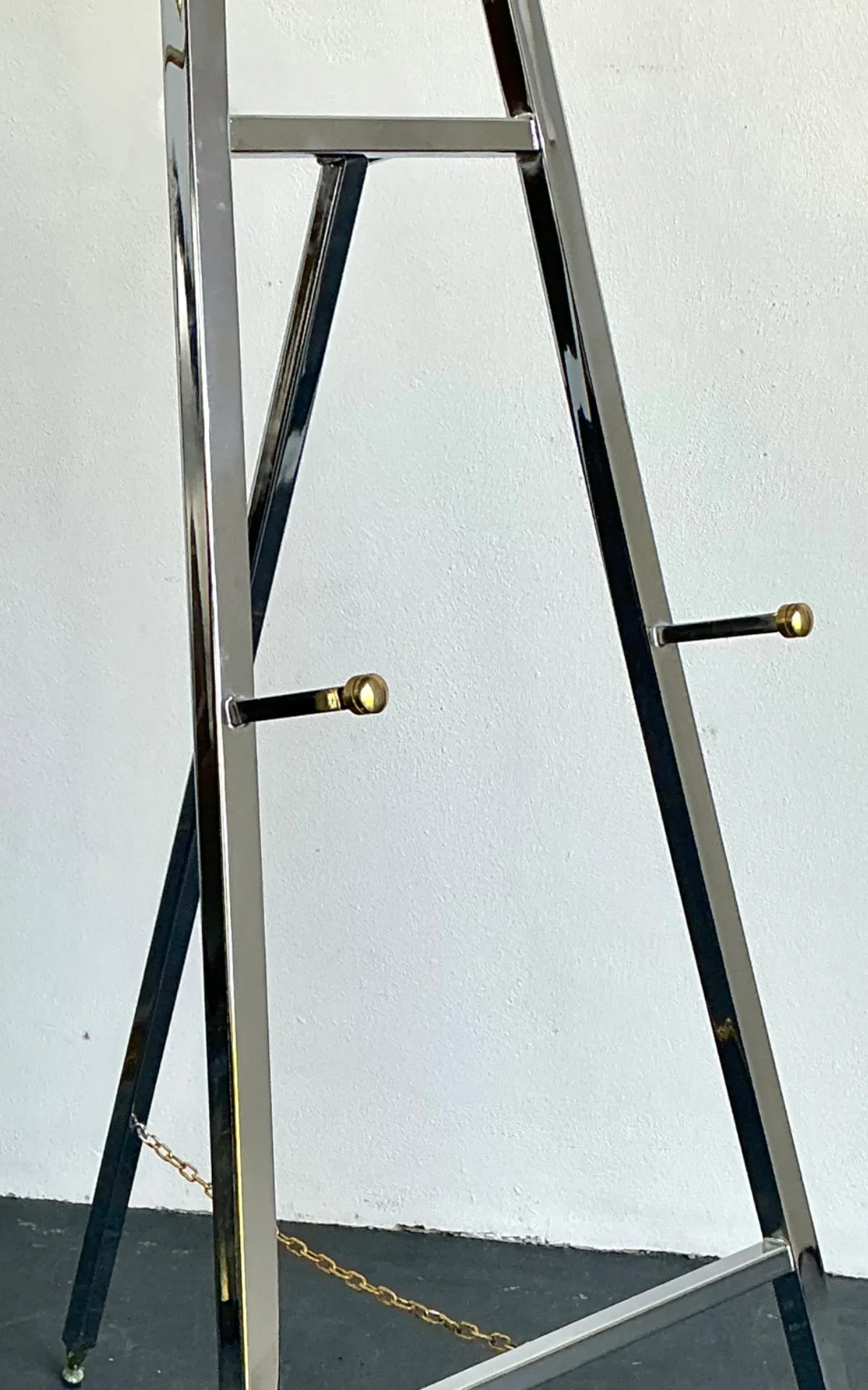 Vintage Chrome and Brass Easel — additional photo 7