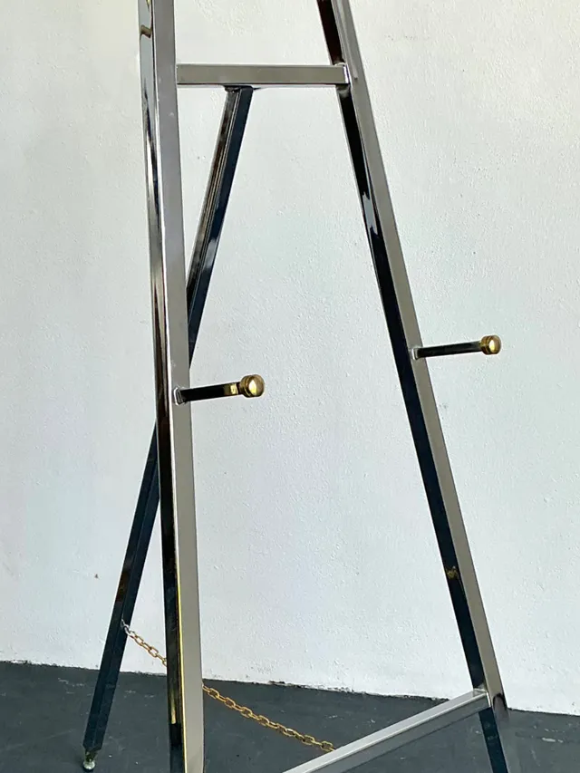 Vintage Chrome and Brass Easel — additional photo 7