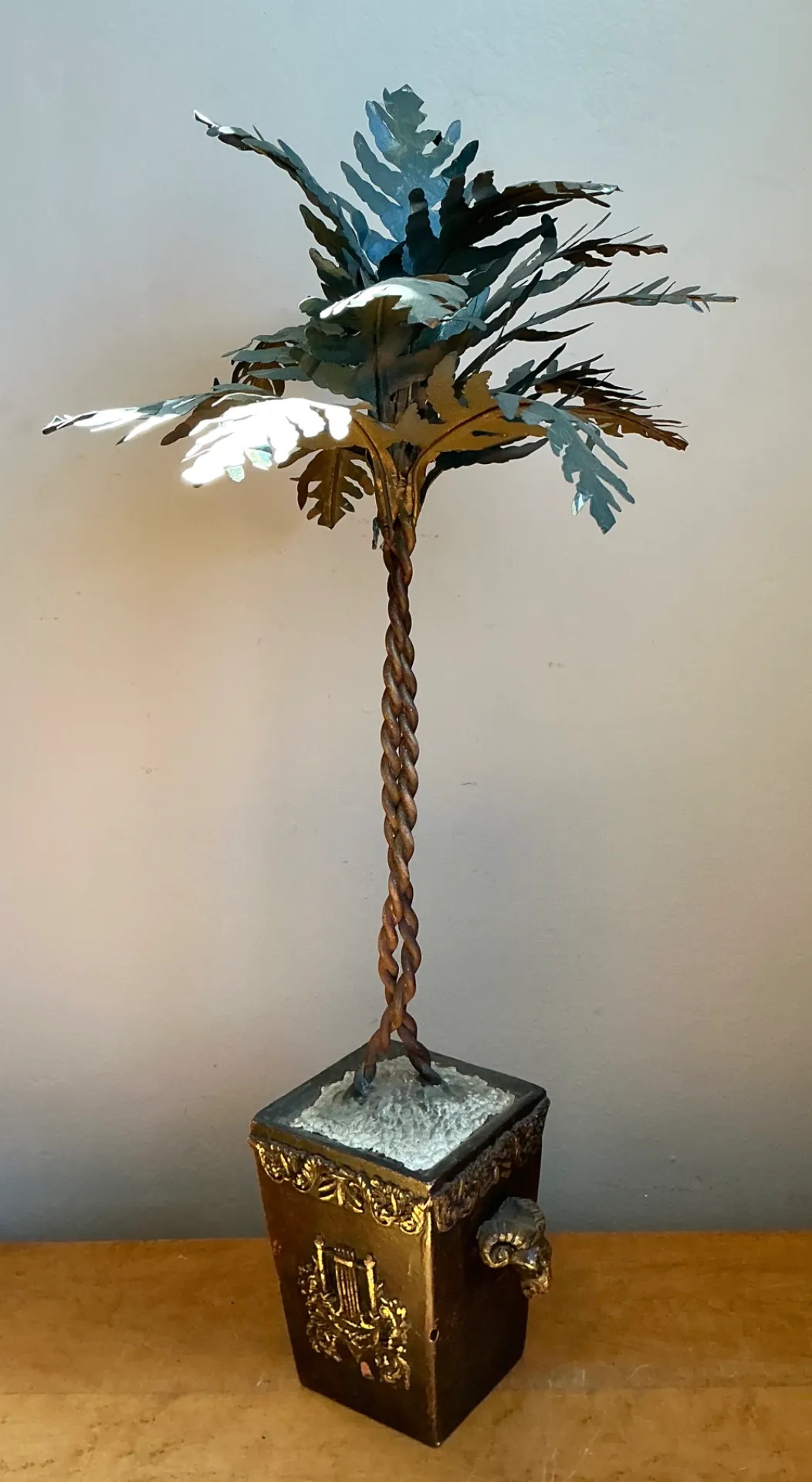Vintage Decorative Metal Palm Tree — additional photo 5