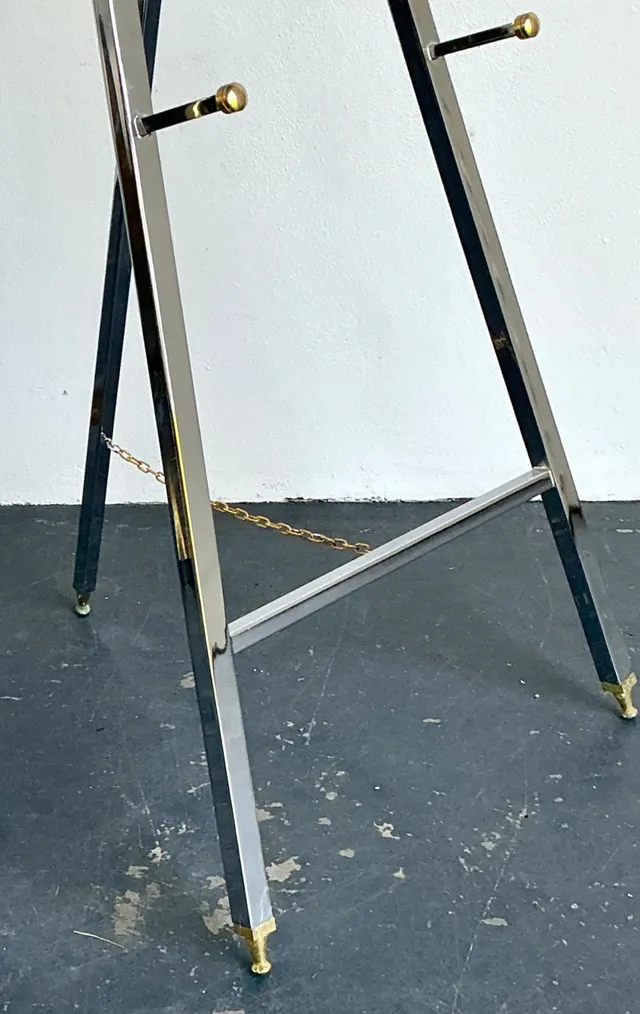 Vintage Chrome and Brass Easel — additional photo 3
