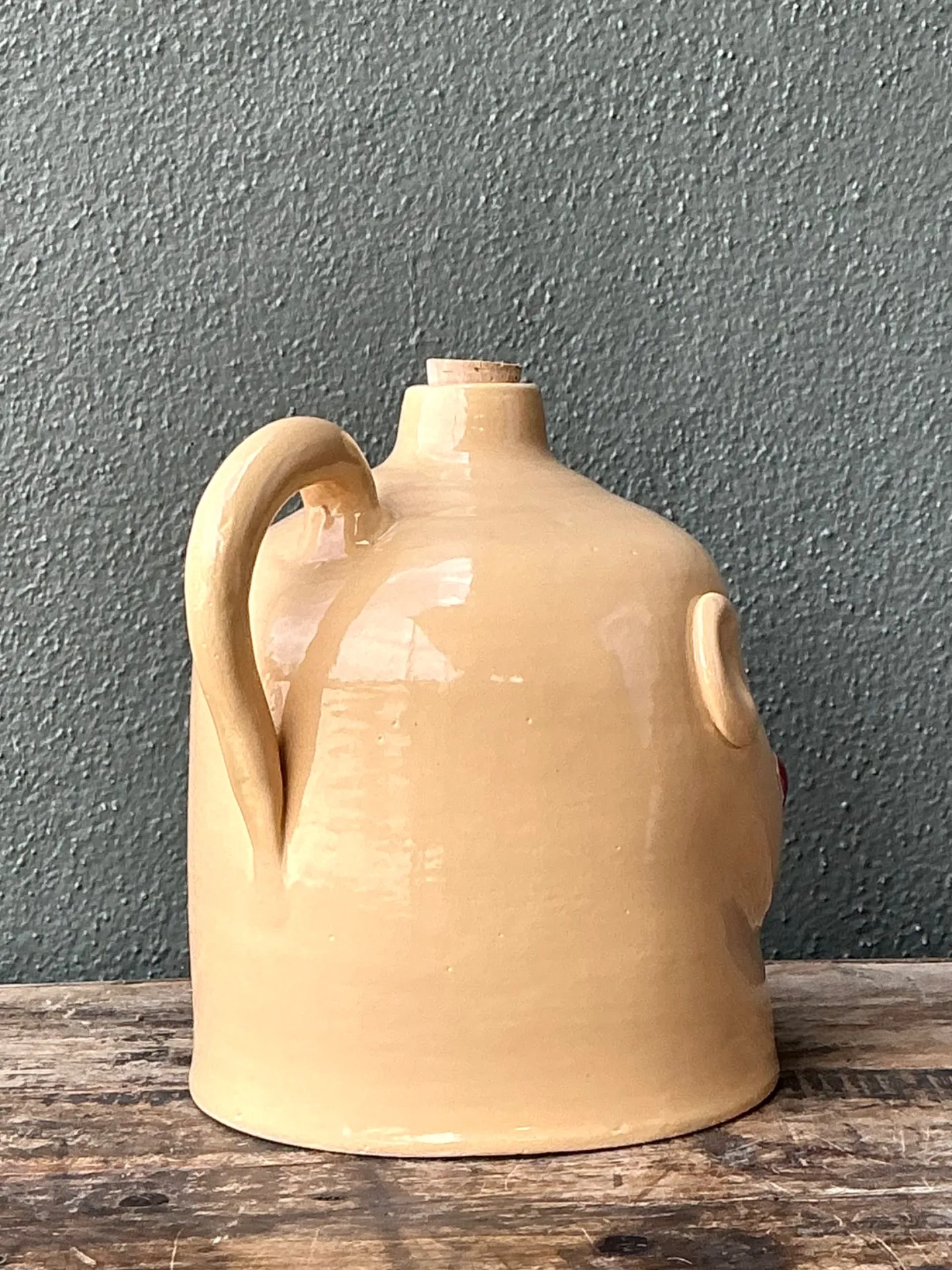Vintage Handcrafted Ceramic Face Jug — additional photo 6