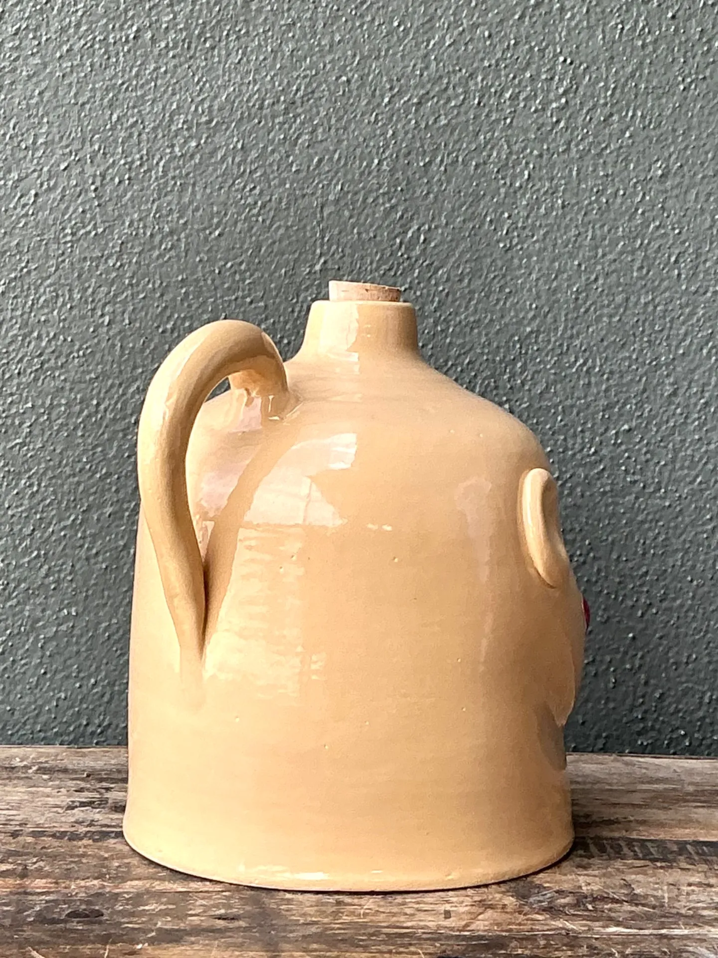 Vintage Handcrafted Ceramic Face Jug — additional photo 7