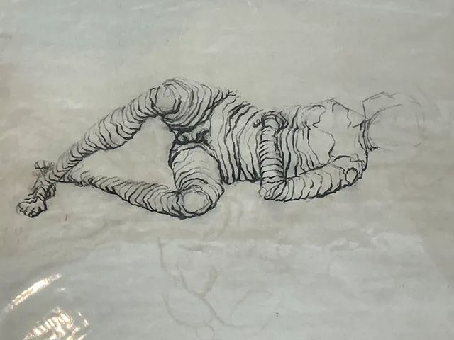 Vintage Abstract Figure Sketch — additional photo 1