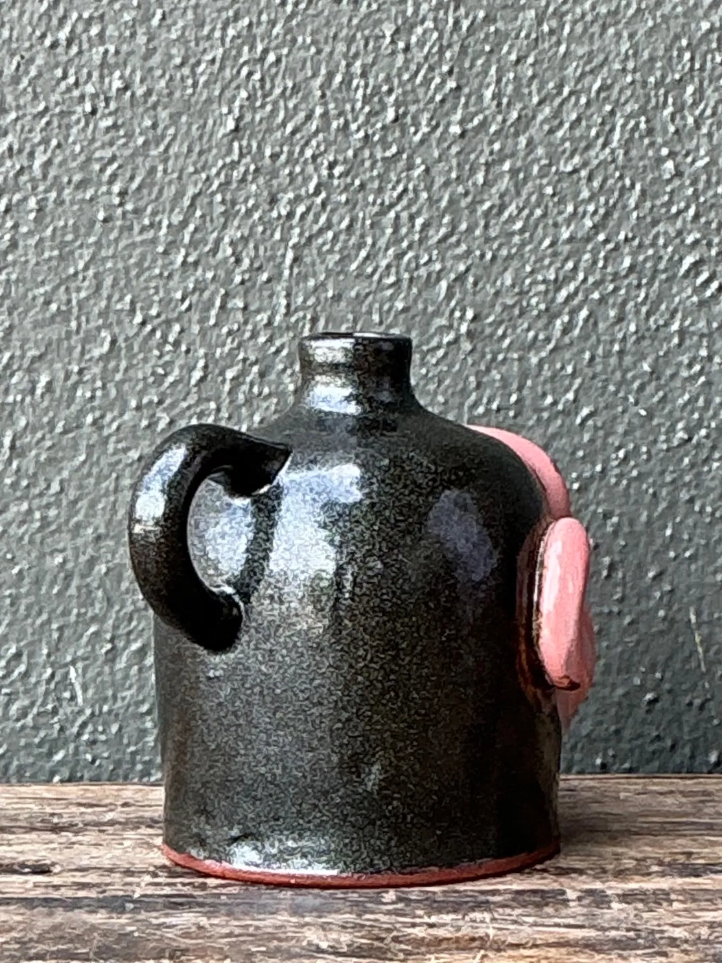 Vintage Handcrafted Ceramic Face Jug — additional photo 5