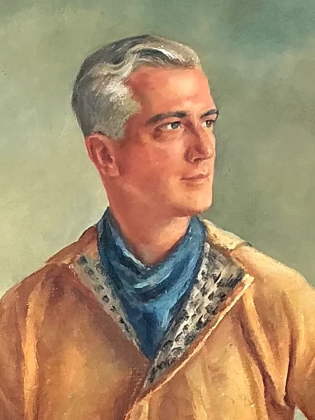 Monumental 1947 Zofia Tomek Framed Portrait Painting — additional photo 7