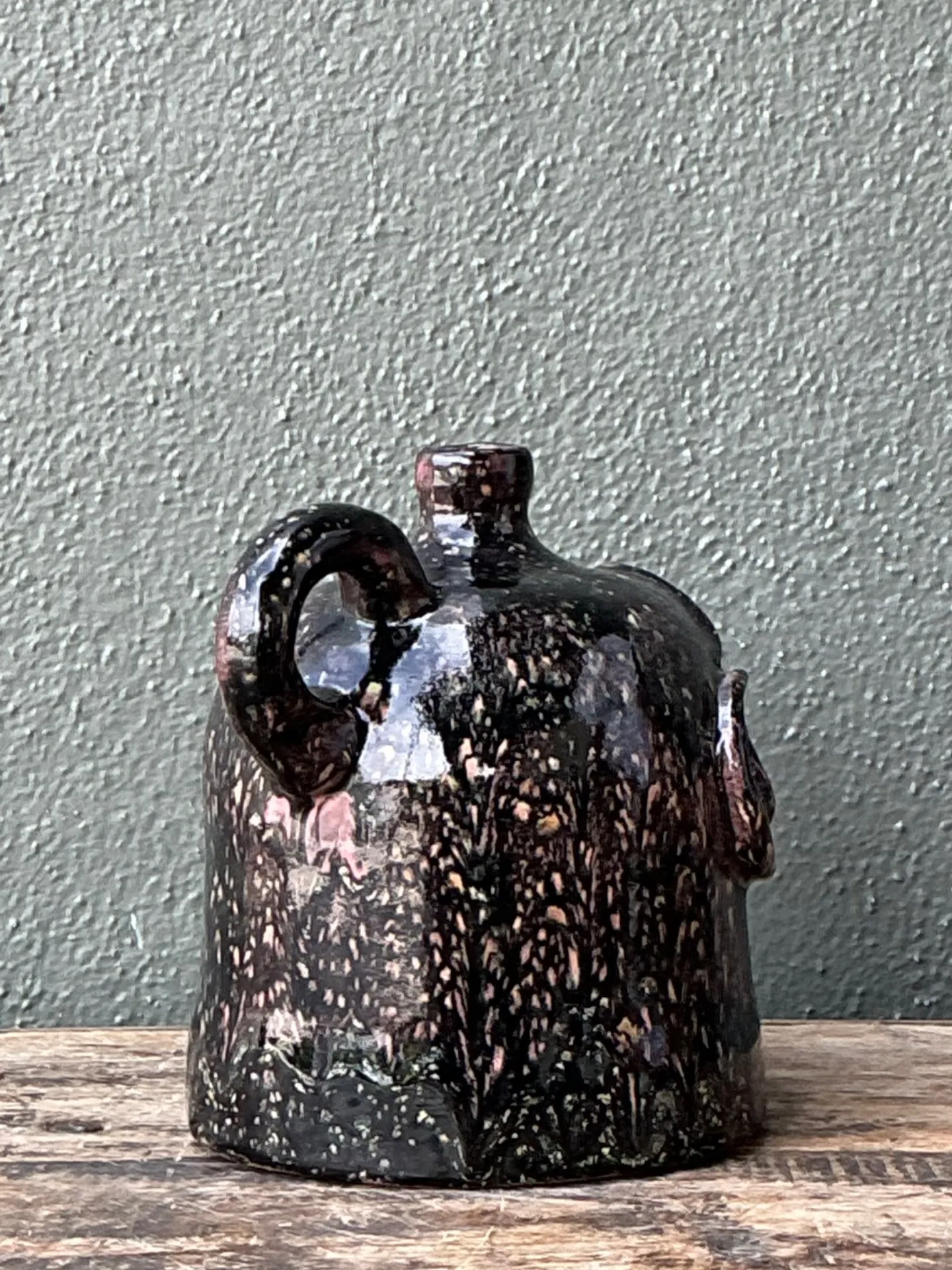 Vintage Handcrafted Ceramic Face Jug — additional photo 1