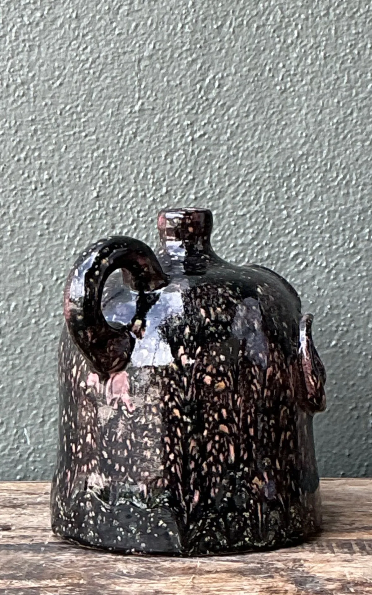 Vintage Handcrafted Ceramic Face Jug