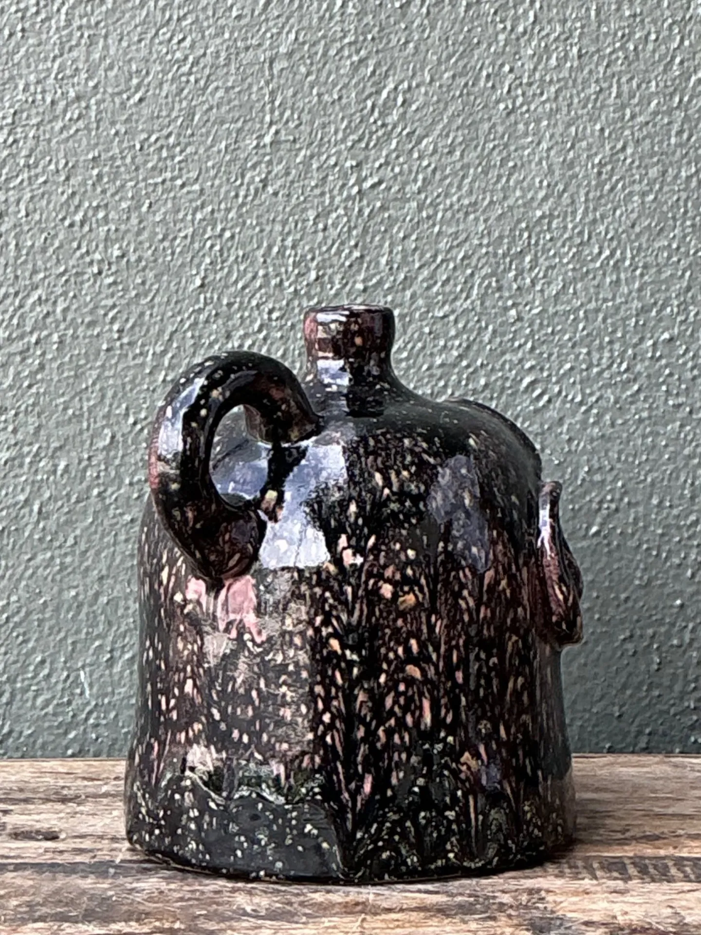 Vintage Handcrafted Ceramic Face Jug — additional photo 3