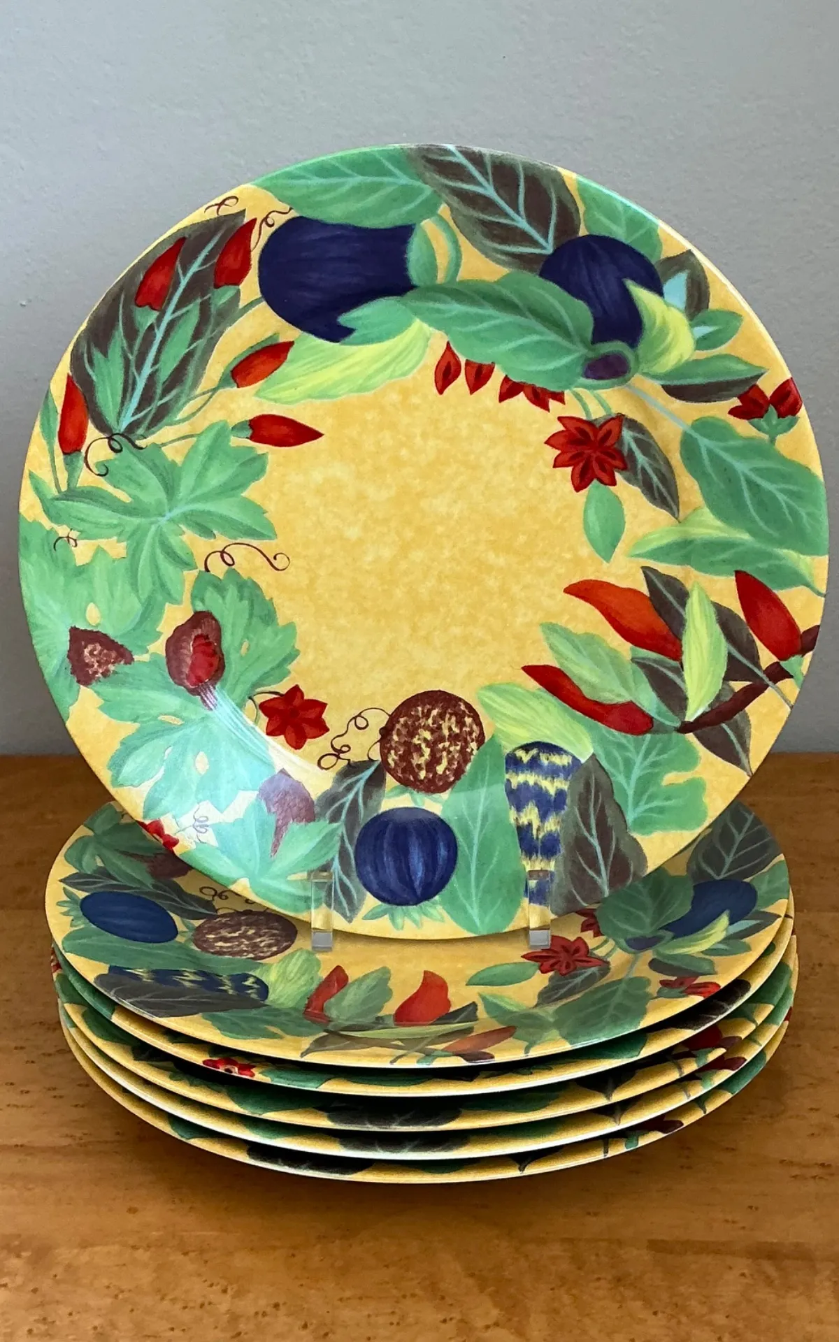 Vintage Laure Japy For Limoges “Piments” Salad Plates - Set Of 6 — additional photo 4