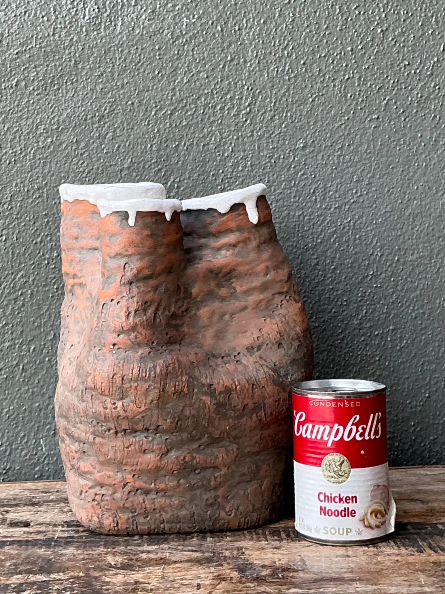 Vintage 1972 Organic Form Pottery Vase — additional photo 2