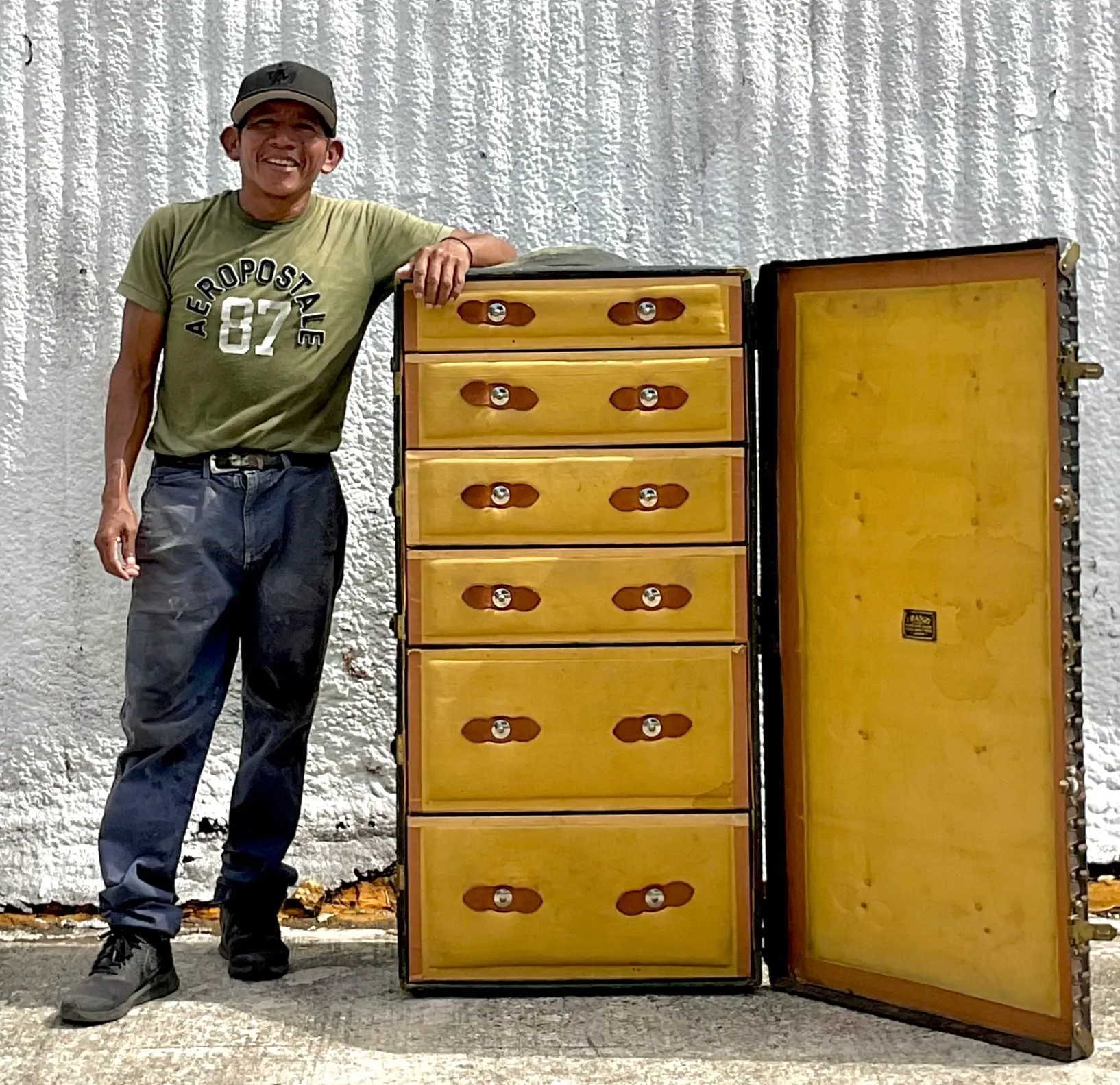 Vintage Franzi Italian Steamer Trunk — additional photo 2