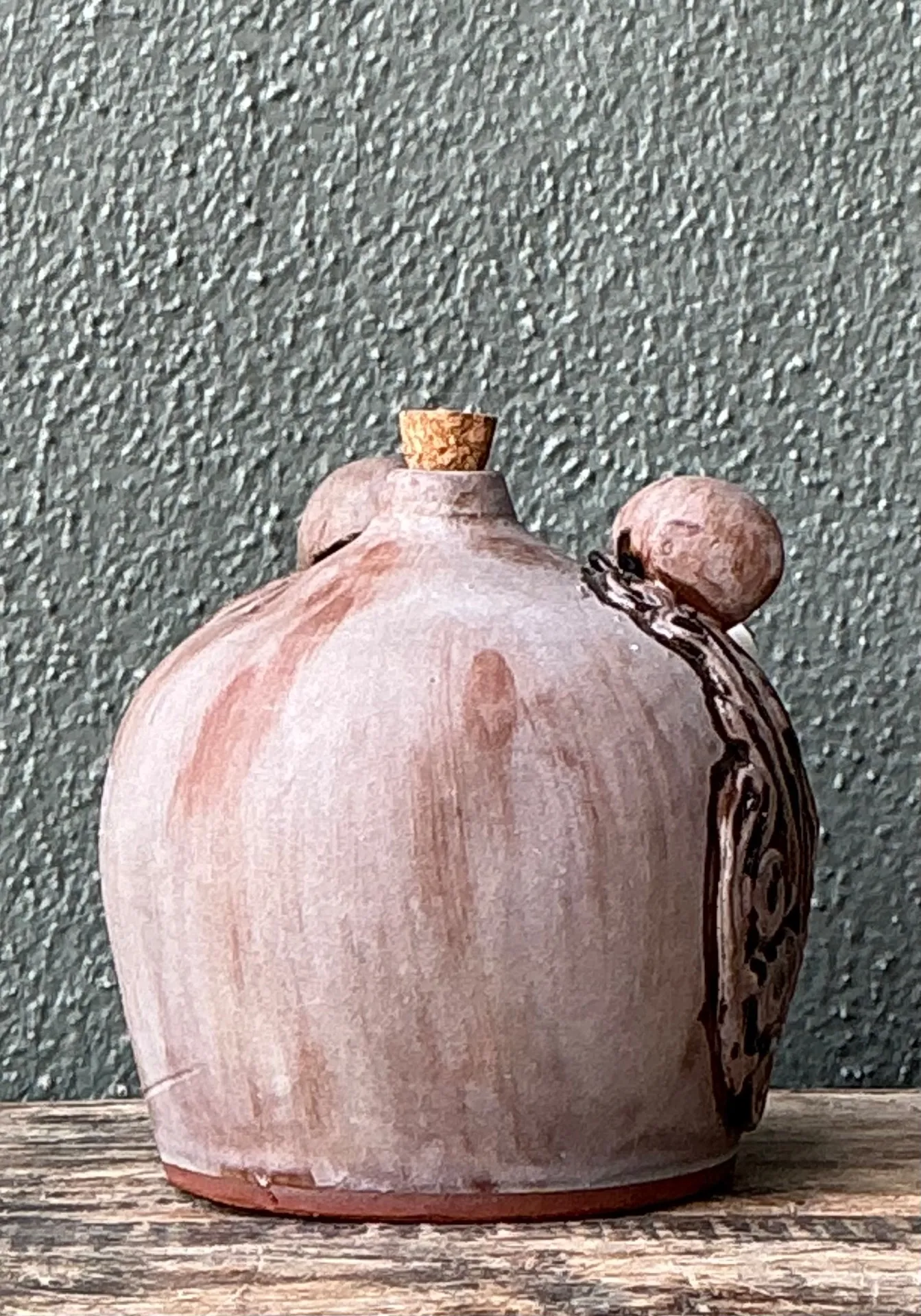 Vintage Handcrafted Ceramic Face Jug — additional photo 4